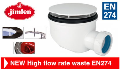 High flow rate waste EN274