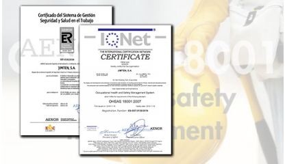 Disponible para descarga los Certificados OHSAS 18001